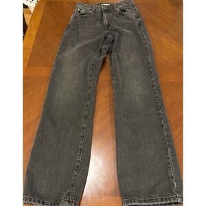 Garage black low rise baggy jeans size 0/24
